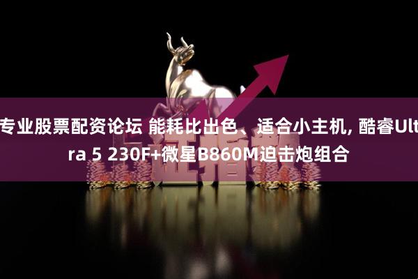 专业股票配资论坛 能耗比出色、适合小主机, 酷睿Ultra 5 230F+微星B860M迫击炮组合